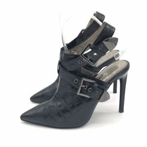 Jeffery Campbell Stiletto Pumps 8 Alligator Black